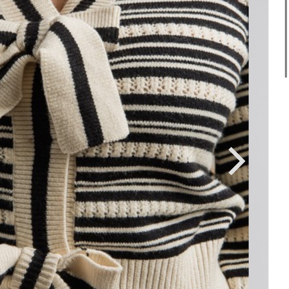 SO Me Ribbon Button Crop Cardigan - Picture 8 of 15